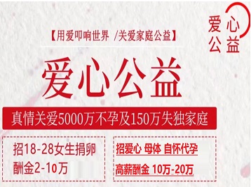 永善捐卵助孕生子 爱心志愿者招募